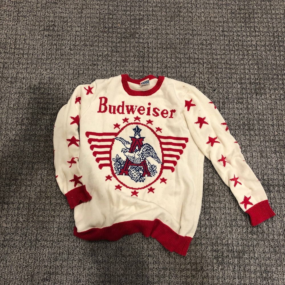 Vintage One of a Kind Budweiser Sweater